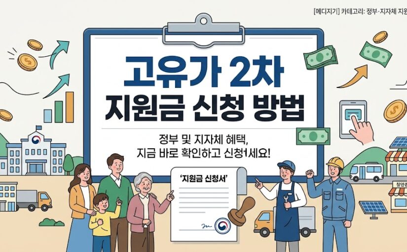 고유가 피해지원금 2차 신청 방법 및 지급 대상 사용처 총정리