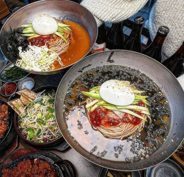 마늘석갈비막국수